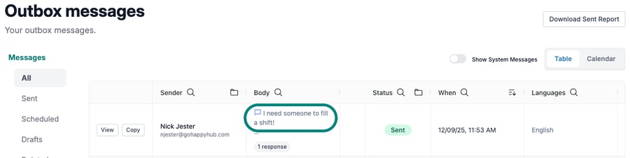 How do I view Smart Reply responses?